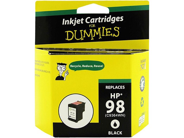 Ink For Dummies DH 98 Remanufactured Ink Cartridge for HP Black