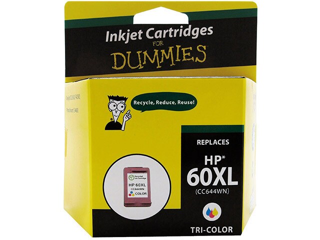Ink For Dummies DH 60XLCL Ink Cartridge for HP Tri Colour