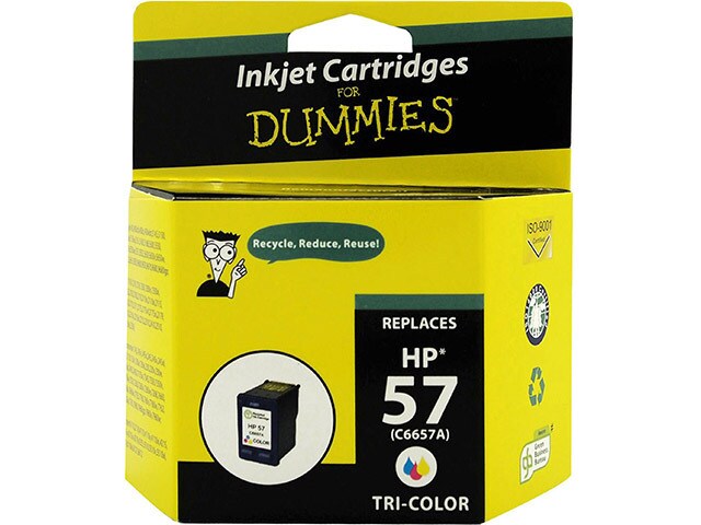 Ink For Dummies DH 57 Remanufactured Ink Cartridge for HP Tri Colour