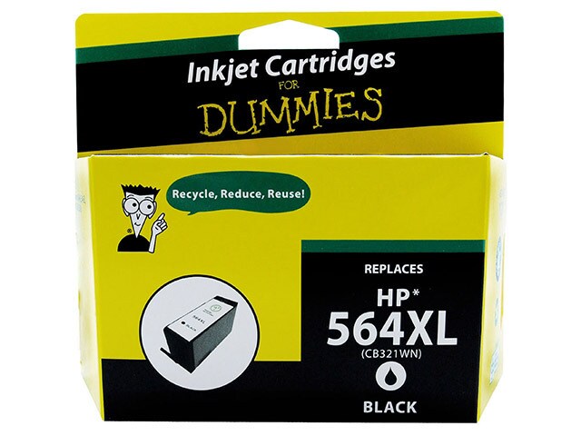 Ink For Dummies DH 564XLBK Compatible Ink Cartridge for HP Black