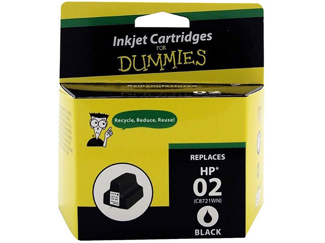 Ink For Dummies DH 02BKSY Remanufactured Ink Cartridge for HP Black