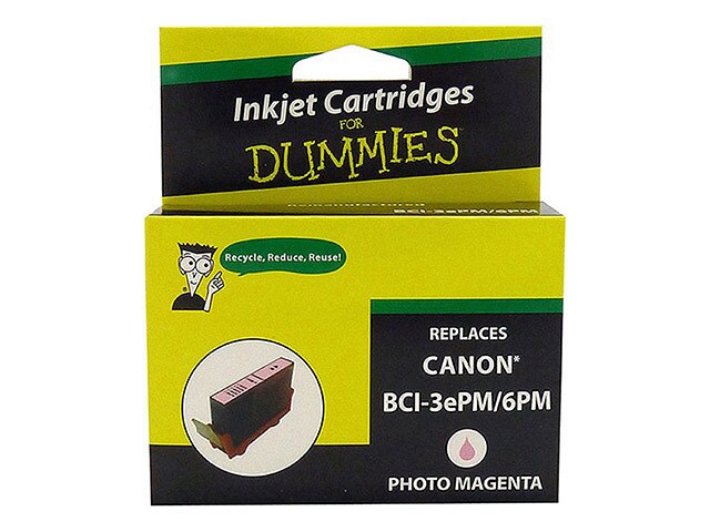 Ink For Dummies DC BCI3ePM 6PM Ink Cartridge for Canon Magenta