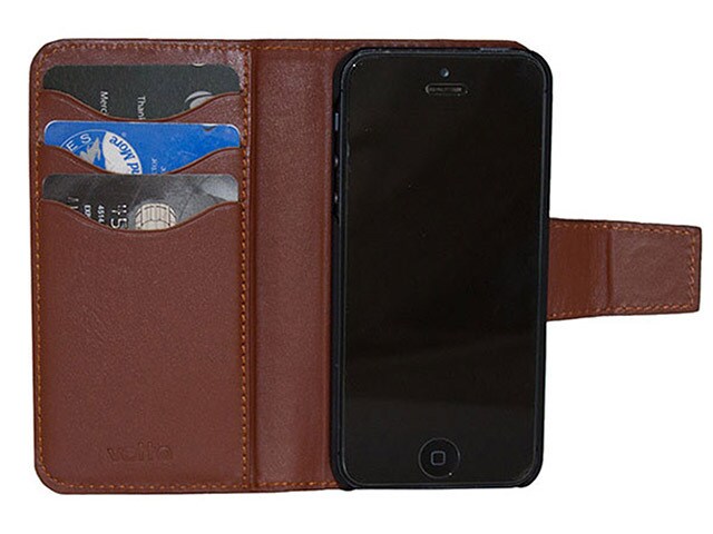 Vetta Leather Folio iPhone 5 5s SE Brown
