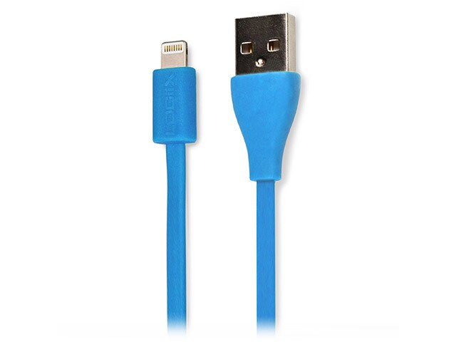Logiix LGX 10862 1.5m 4.1 Flat Flex Jolt USB to Lightning Cable Turquoise