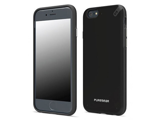 PureGear Slim Shell Case for iPhone 6 Plus 6s Plus Black