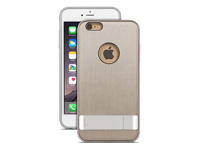 Moshi iGlaze Kameleon Case with Kickstand for iPhone 6 6s Brushed Titanium