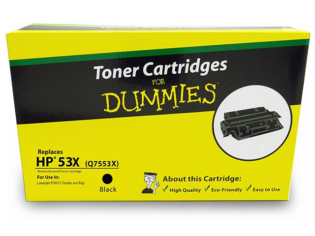 Ink For Dummies DHR Q7553X Toner Cartridge for HP Black