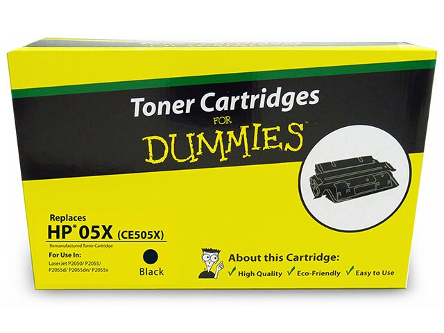 Ink For Dummies DHR CE505X Toner Cartridge for HP Black
