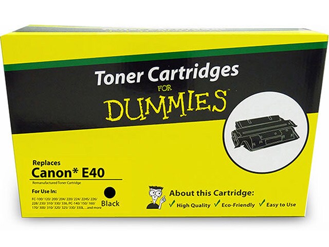Ink For Dummies DCR E40 Compatible Toner Cartridge for Canon Black