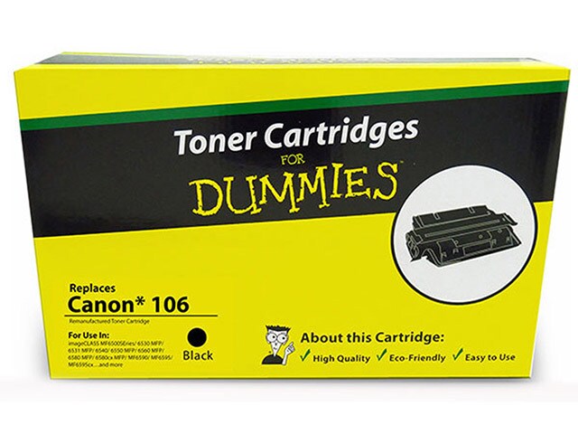 Ink For Dummies DCR 106 Compatible Toner Cartridge for Canon Black
