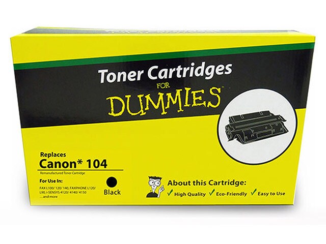 Ink For Dummies DCR 104 Compatible Toner Cartridge for Canon Black