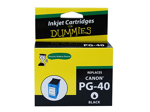 Ink For Dummies DC PG40 BK Compatible Ink Cartridge for Canon Black