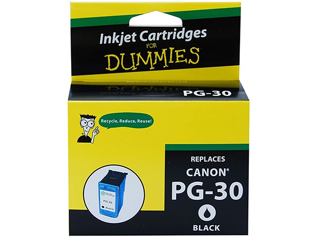 Ink For Dummies DC PG30 BK Compatible Ink Cartridge for Canon Black