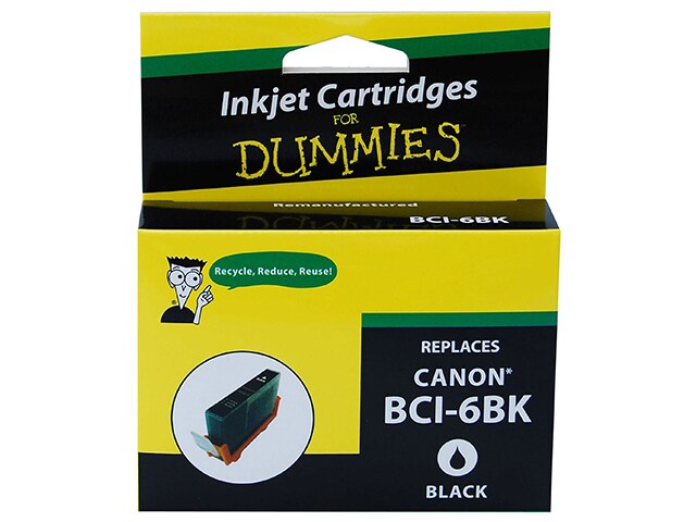 Ink For Dummies DC BCI6BK Remanufactured Ink Cartridge for Canon Black