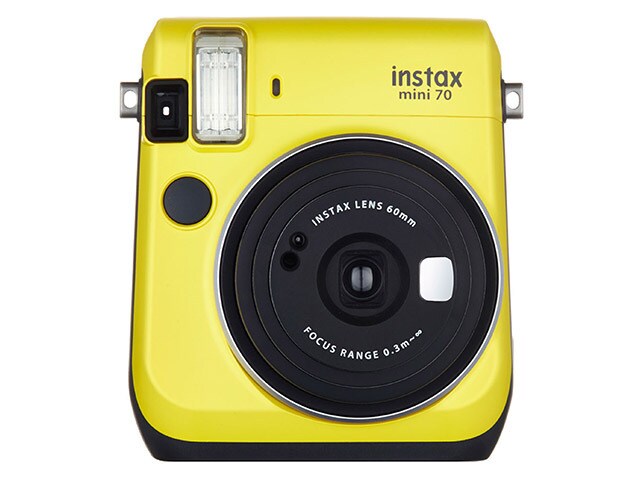 Fujifilm Instax Mini 70 Instant Camera with 10 Exposure Film Canary Yellow
