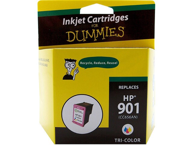 Ink For Dummies DH 901C Remanufactured Ink Cartridge for HP Tri Colour