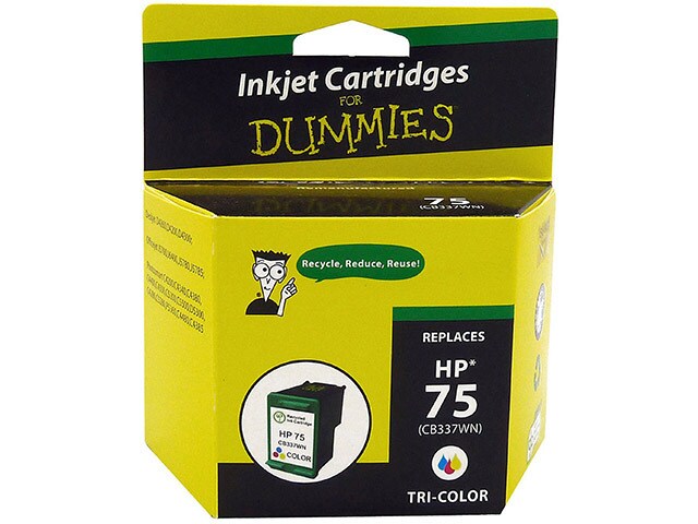 Ink For Dummies DH 75CL Remanufactured Ink Cartridge for HP Tri Colour