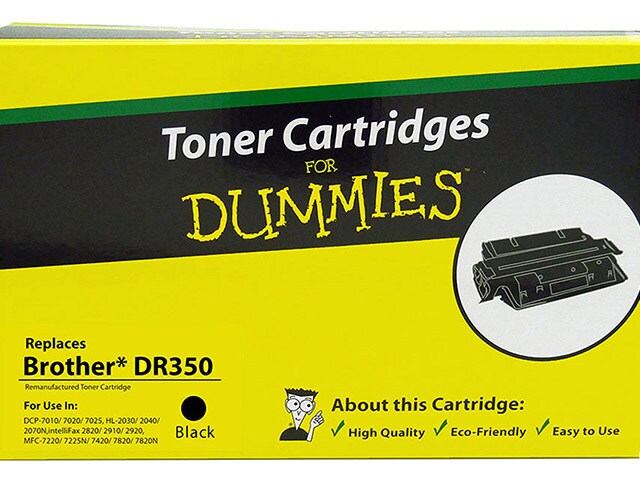Ink For Dummies DBR DR350 Compatible Toner Cartridge for Brother Black