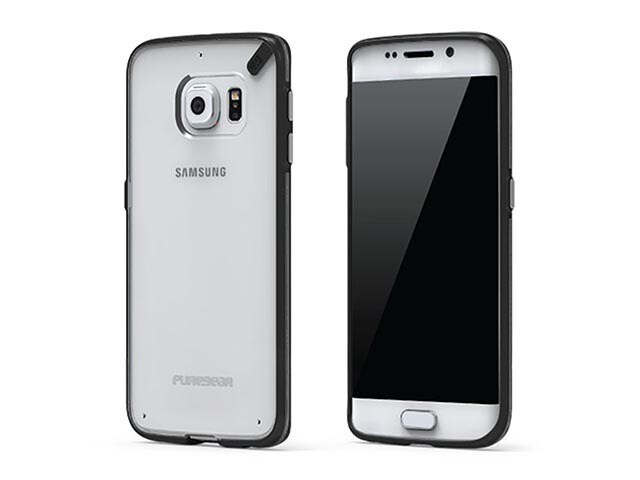 PureGear Slim Shell Protective Case for Samsung Galaxy S6 Edge Clear Black