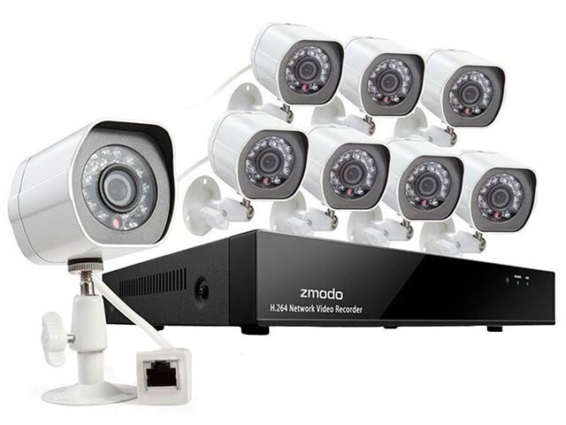 Zmodo SS71DAB8 S 1TB Outdoor Day Night Wi Fi 8 Channel Security System with 1 TB and 8 Weatherproof Cameras