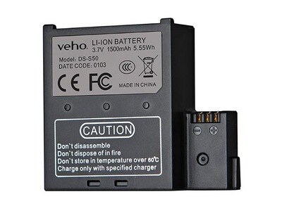 Veho VCC-A034-SB 1500 mAh 3.7V Spare Battery for MUVI K-Series Camera