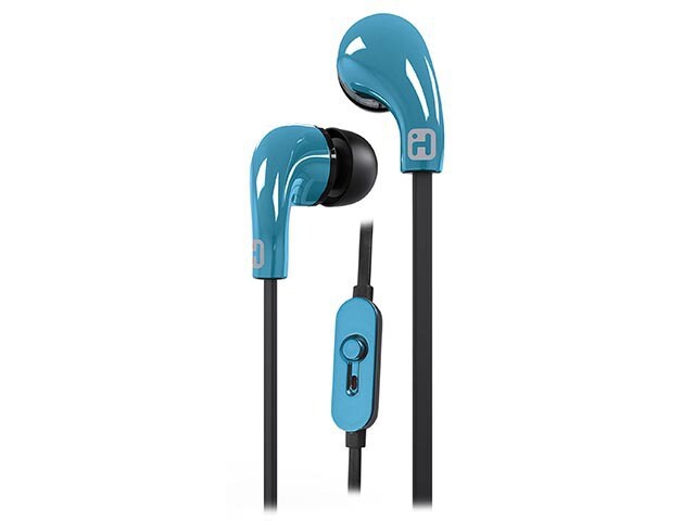 iHome iB26 Earbuds with In Line Controls Blue