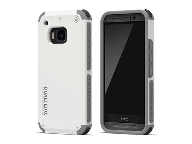 PureGear DualTek Extreme Shock Case for HTC One M9 Arctic White