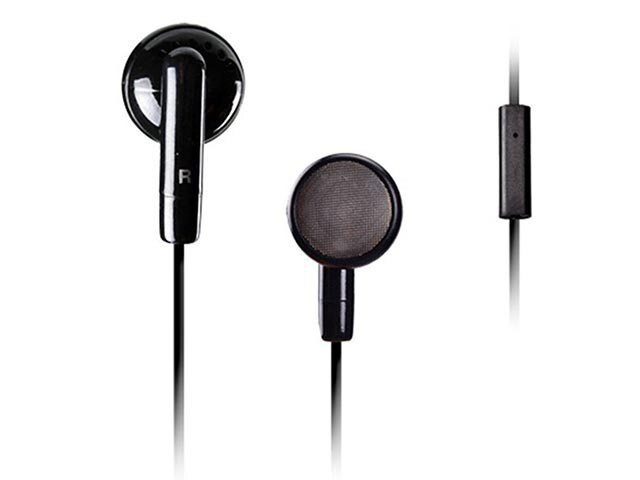 Avantree Retractable Earbuds with In Line Controls Black