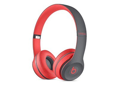 Beats Solo2 Wireless On-Ear Headphones with In-Line Controls - Active Collection - Red