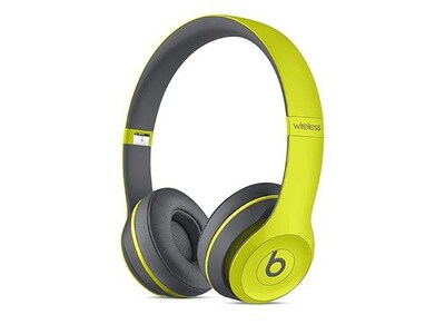 Beats Solo2 Wireless On-Ear Headphones with In-Line Controls - Active Collection - Yellow