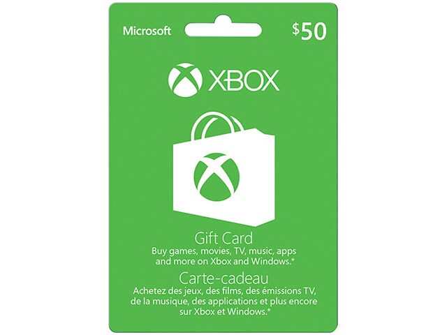 Xbox 2015 50 Card