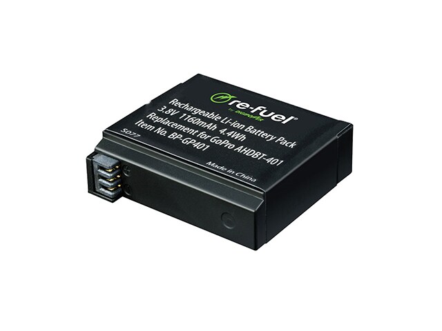 Digipower 1160mAh Replacement Battery for GoPro Hero 4 Series 2 Pack