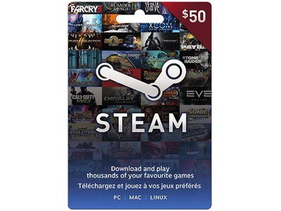 Steam $50 Prepaid Card