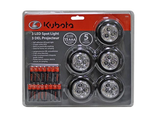 Kubota 3 LED Spotlight 5 Pack