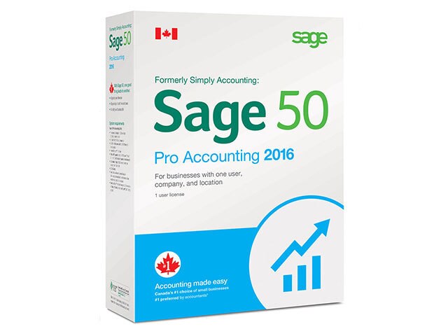 Sage 50 Pro Accounting Business Software 2016 1 User