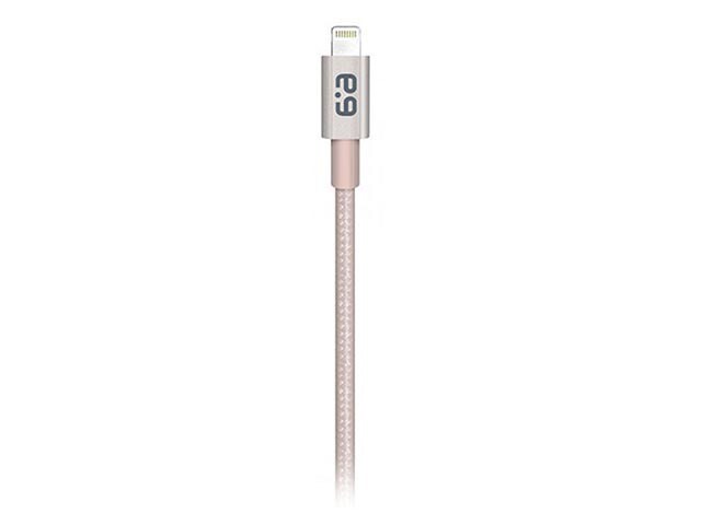 PureGear 1.2m 4â€™ Metallic Charge and Sync Lightning Cable Gold