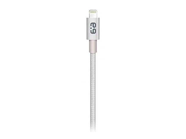 PureGear 1.2m 4â€™ Metallic Charge and Sync Lightning Cable Silver