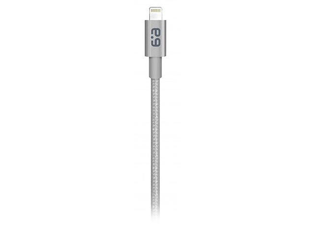 PureGear 1.2m 4â€™ Metallic Charge and Sync Lightning Cable Grey