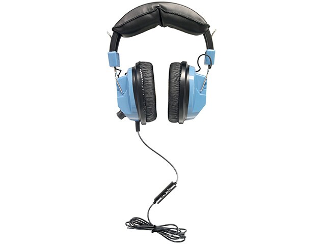 HamiltonBuhl Deluxe Over Ear Headphones with In Line Controls Blue