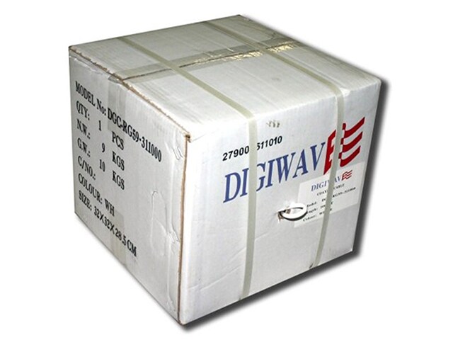 Digiwave RG611500W 152.4m 500â€™ RG6 Coaxial Cable White