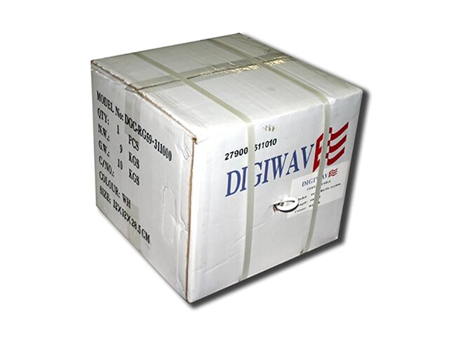 Digiwave RG59311000B 304.8m 1000â€™ RG59 Coaxial Cable Black