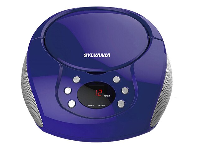 SYLVANIA Portable CD Radio Boombox Purple