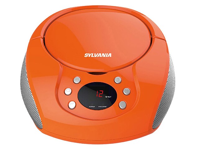SYLVANIA Portable CD Radio Boombox Orange