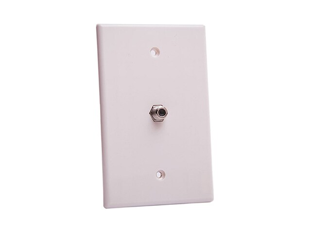 Digiwave DGACAJ44 Single F Connector Wall Plate for 75 Ohm Coax