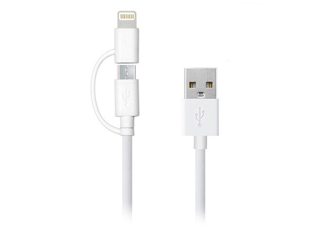 Avantree USB to Lightning and Micro USB 2 in 1 Cable