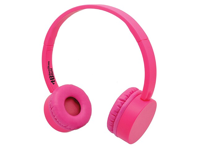 HamiltonBuhl KidzPhonzâ„¢ On Ear Headphones with In Line Controls Pink