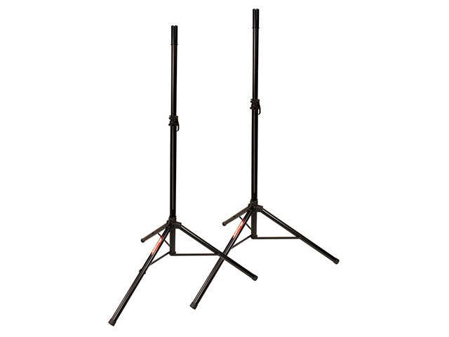 Ultimate Support JamStands JS TS50 2 Tripod Speaker Stand with Carrying Case Black 2 Pack