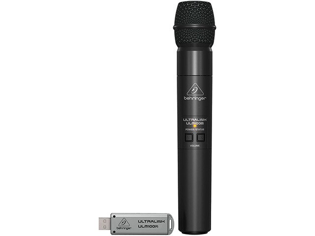 Behringer ULM100USB High Performance 2.4GHz Digital Wireless Microphone with USB Receiver Black