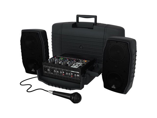 Behringer EUROPORT PPA200 Ultra Compact 200 Watt 5 Channel Portable PA System