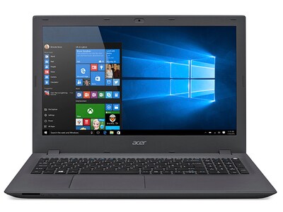 Acer Aspire E5-552-T6R6 15.6” laptop with AMD A10-8700P, 1TB HDD, 12GB RAM, & Windows 10 - Grey